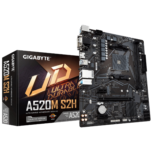 Imagem de Placa Mae Gigabyte A520m S2h, Ddr4, Am4, Micro Atx