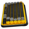 Imagem de Teclado Mecanico Sem Fio Logitech Pop Keys - Amarelo Blast - 920-010710