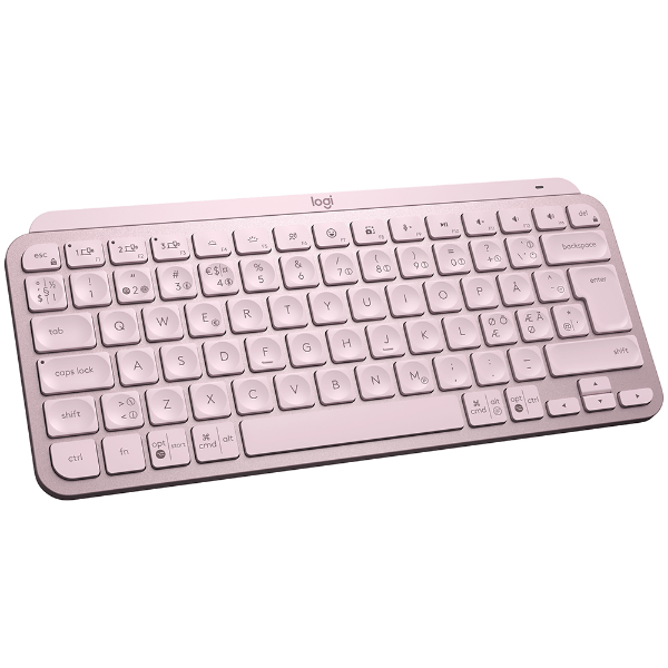 Imagem de Teclado Sem Fio Multi-Dispositivo Logitech Mx Keys Mini Rosa - 920-010507