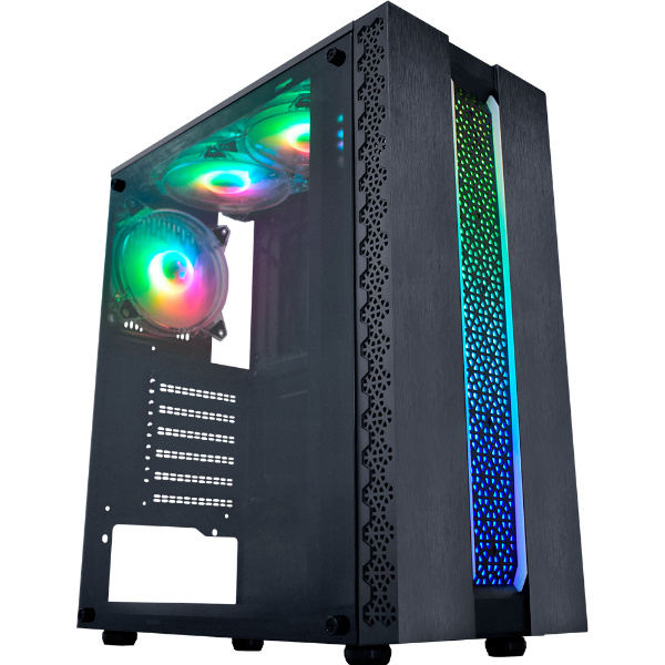 Imagem de Gabinete Gamer K-Mex Kratos Cg-42tp Preto - Cg42tprh001cb0x