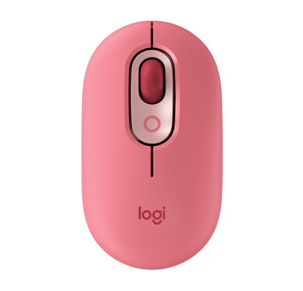 Imagem de Mouse Sem Fio Logitech Pop - Rosa Heartbreaker - 910-006551