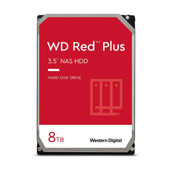 Imagem de Hd Wd Red Plus Nas 8tb Para Servidor 3.5" - Wd80efzz