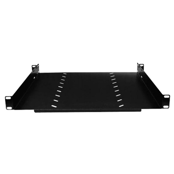 Imagem de Bandeja Fixa Para Rack 19 Pol X 500mm Preta 4 Pontos Fixacao - 4640 - Max Eletron