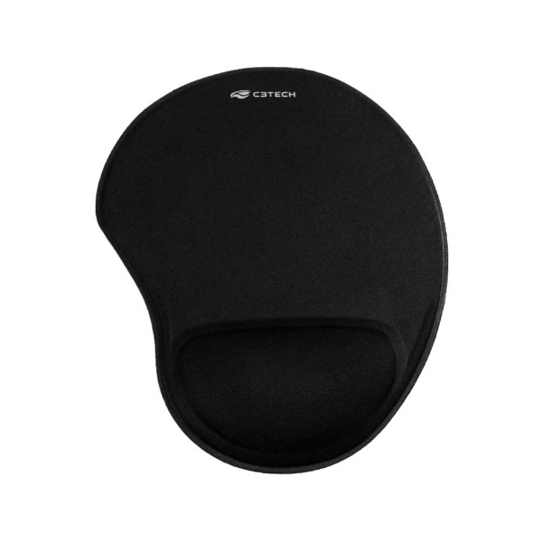 Imagem de Mousepad C3tech C/Apoio Em Gel Preto - Mp-50