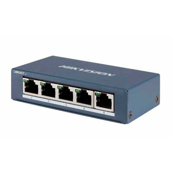 Imagem de Switch Hikvision Ds-3e0505-E 5 Portas Gigabit 802.3/U/X Nao Gerenciavel