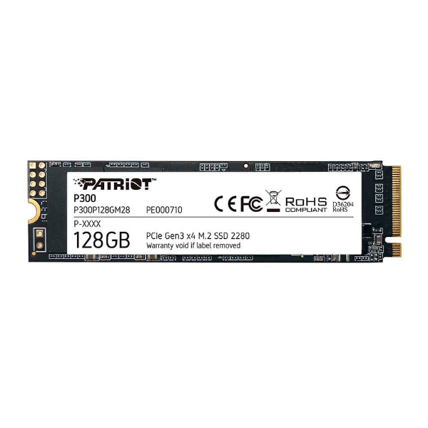 Imagem de Ssd Patriot P300 128gb M.2 2280 Nvme Pcie Gen 3x4 - P300p128gm28