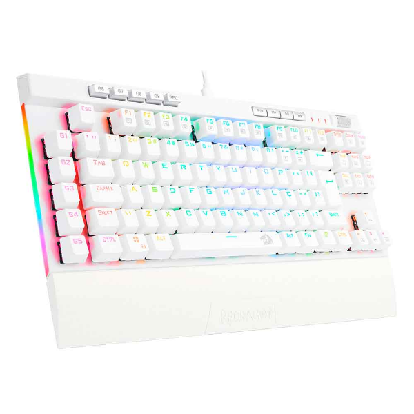 Imagem de Teclado Optico Gamer Magic-Wand Pro Rgb Branco Switch K587w-Rgb-Pro (Pt-Brown)