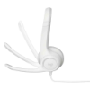 Imagem de Headset Com Fio Usb Logitech H390 - Branco - 981-001285