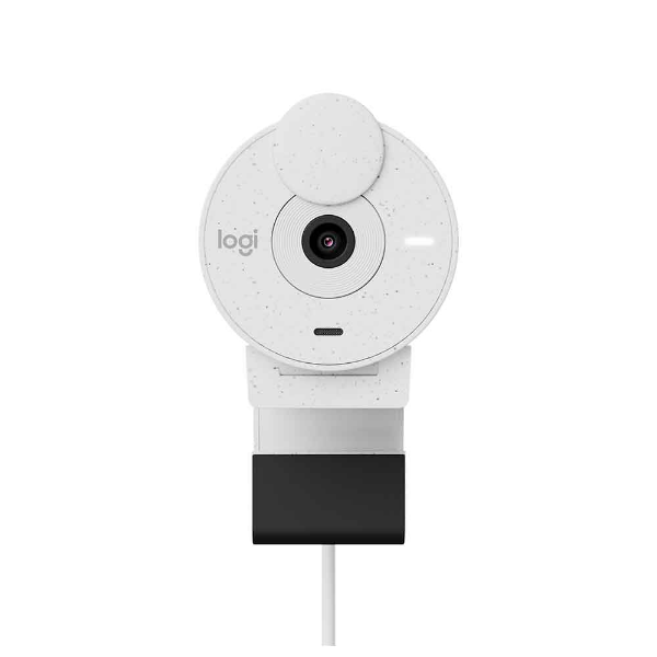 Imagem de Webcam Full Hd Logitech Brio 300 - Branco - 960-001440