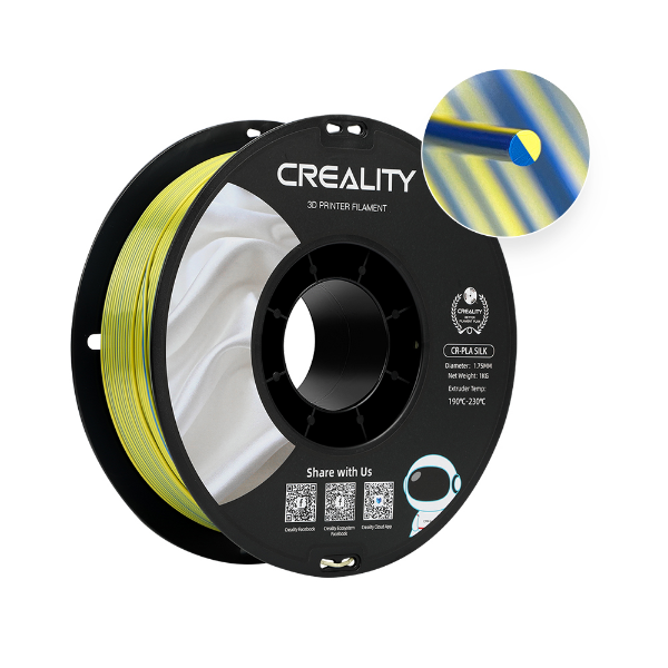 Imagem de FILAMENTO CREALITY CR-SILK (AMARELO E AZUL) 1,75MM - 3301120014