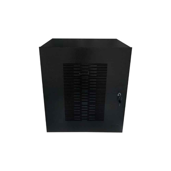 Imagem de MINI RACK 19' 12U X 400MM PORTA VENTILADA PRETO - 5652 - MAX ELETRON