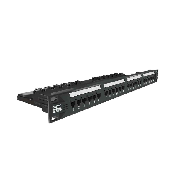 Imagem de Patch Panel Cat.6 Furukawa Sohoplus, 24 Portas, T568a/B, Com Guia - 35050439