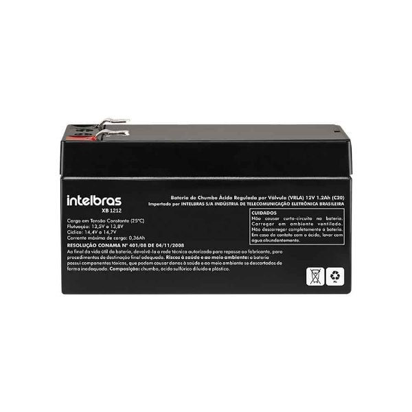 Imagem de Bateria De Chumbo-Acido Intelbras Xb 1212, 12v, 1.2 Ah, Vrla - 4821003