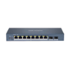 Imagem de Switch Hikvision Ds-3e1510p-Si 8 Portas Gigabit Poe 2 Portas Uplink 802.3 Af/At