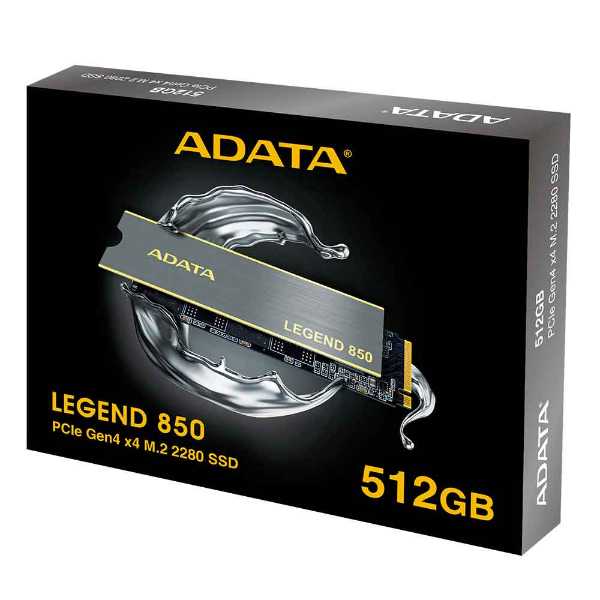 Imagem de Ssd Adata Legend 850, 512gb, M.2 2280, Pcie Gen4 X4, Nvme 1.4 - Aleg-850-512gcs