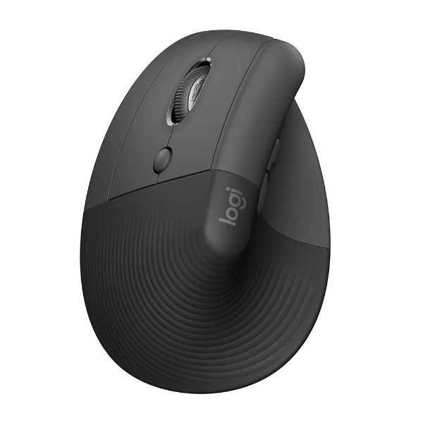 Imagem de Mouse Sem Fio Logitech Lift Left Vertical - Grafite - 910-006467