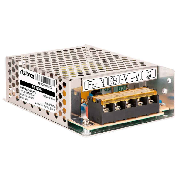 Imagem de Fonte de Alimentacao AC/DC 12V 3A Intelbras EFM 1203 G2, Bivolt - 4820077