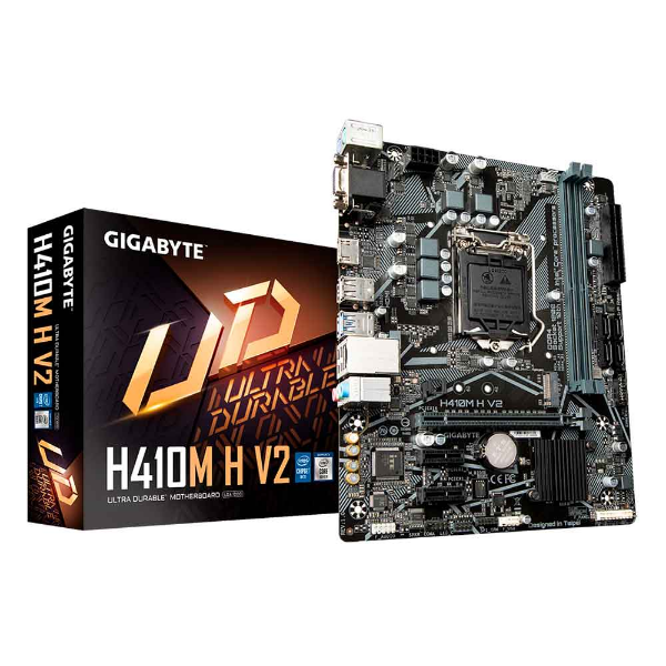 Imagem de Placa Mae Gigabyte H410M H V2 R1.7, DDR4, LGA1200, Micro ATX