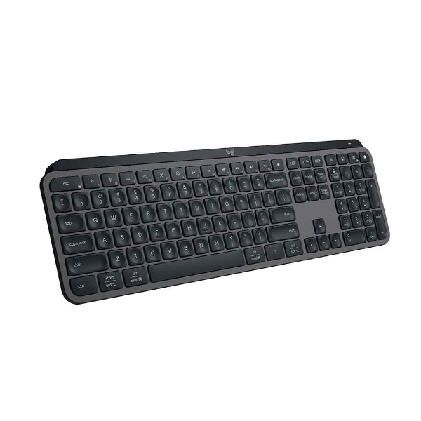 Imagem de Teclado Sem Fio Logitech MX Keys S, Americano, Bluetooth, Iluminado - Grafite - 920-011563