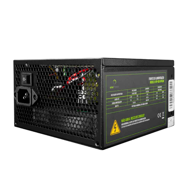 Imagem de FONTE ONE POWER ATX 600W AUTOSWITCH S/CABO MP-600-OPASW