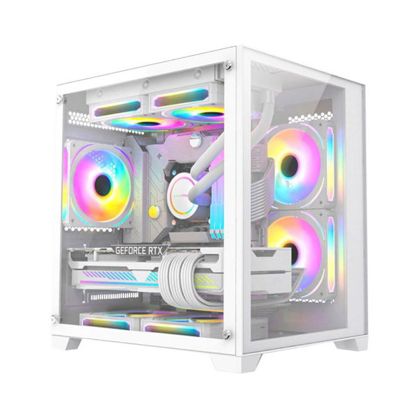 Imagem de GABINETE GAMER K-MEX SPACEY WHITE CG-W13A MICRO ATX