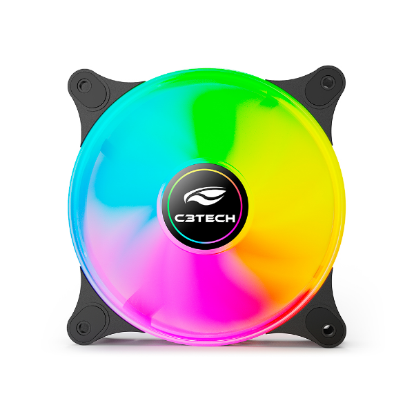 Imagem de COOLER FAN C3TECH F9-L160BK RGB 12CM C3T