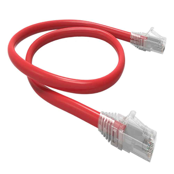 Imagem de Patch Cord CAT.6 U/UTP Furukawa Sohoplus, 0.5 Metros, T568A, CMX - Vermelho - 35123007