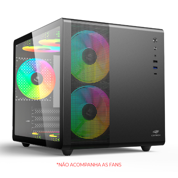 Imagem de GABINETE AQUARIUS C3TECH MT-G710BK SEM FONTE