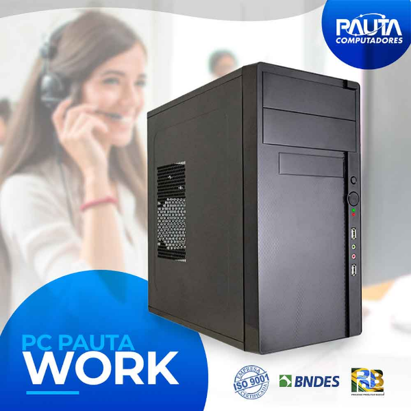 Imagem de PC PAUTA WORK i3-10100F/ 4GB/ 256GB SSD/ FREEDOS