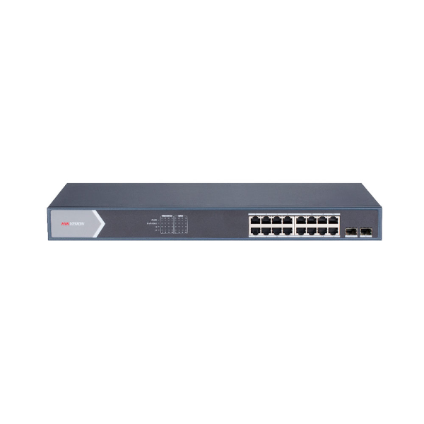 Imagem de SWITCH HIKVISION DS-3E0518P-E/M 18 PORTAS GIGABIT 16 POE ATIVO 802.3 AF/AT 2 PORTAS UPLINK SFP