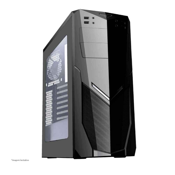 Imagem de GABINETE BRAZILPC GAMER ATX BPC-7025BB BLACK SEM FONTE