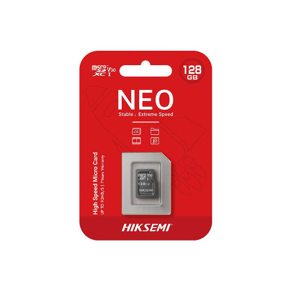 Imagem de Cartão de Memória microSD Hiksemi NEO HS-TF-C1, 128GB, MicroSDXC - HS-TF-C1/128G