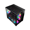 Imagem de GABINETE GAMER LIKETEC KIRRA BLACK RGB COM FAN MICRO ATX PRETO 2033