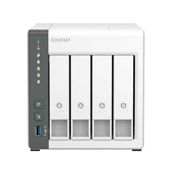 Imagem de STORAGE NAS QNAP 4 BAIAS ARM CORTEX-A55 4 CORE, 2.0GHZ, 4GB, 1x GBE LAN - TS-433-4G-BR