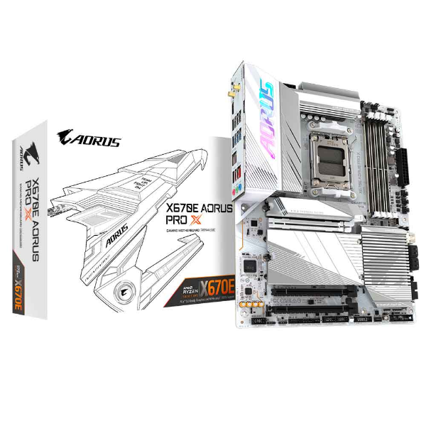 Imagem de Placa Mãe Gigabyte X670E AORUS PRO X (rev. 1.2), DDR5, AM5, ATX