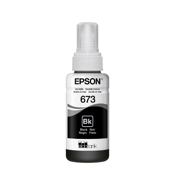 Imagem de Tinta Epson L3150 Garrafa Refil Tinta Epson T673120 Al Preto