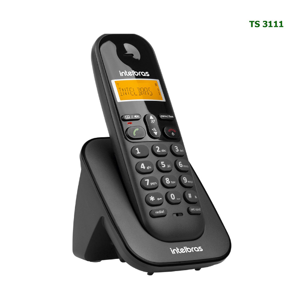 Imagem de Telefone Sem Fio Intelbras Ts 3110, Digital - Preto - 4123110