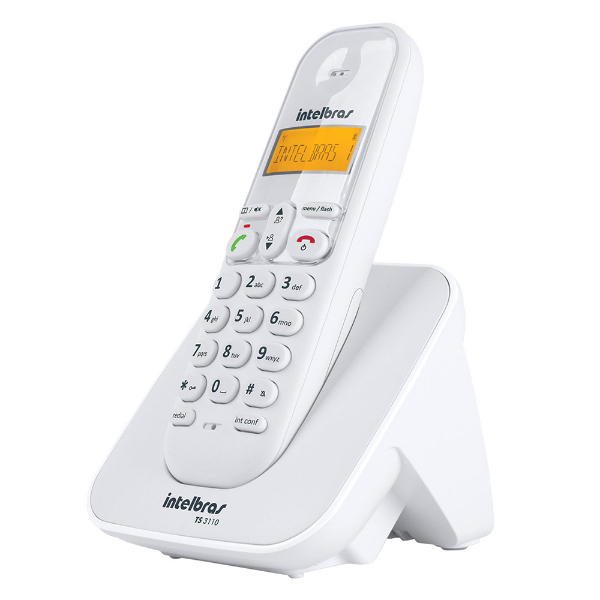 Imagem de Telefone Sem Fio Intelbras Ts 3110, Digital - Branco - 4123010