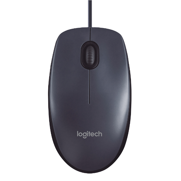 Imagem de Mouse Com Fio Usb Logitech M100 - Cinza - 910-001601