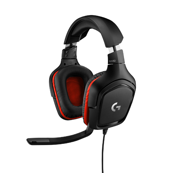 Imagem de Headset Gamer Logitech G332 - Preto/Vermelho - 981-000755