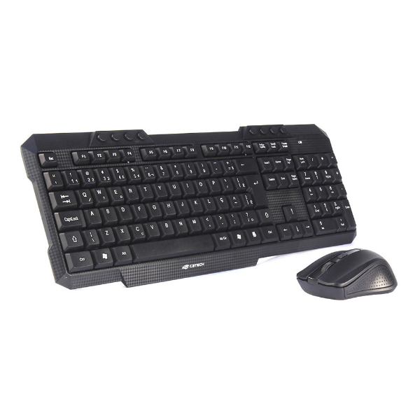 Imagem de Kit Mouse Teclado C3tech K W10bk Sem Fio Usb Preto