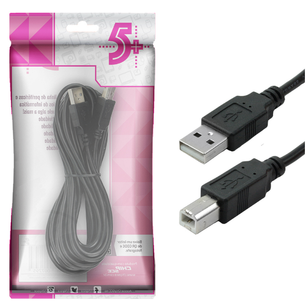 Imagem de Extensor Usb Cabo Chipsce Usb Amacho Xb Macho 5.0m Preto