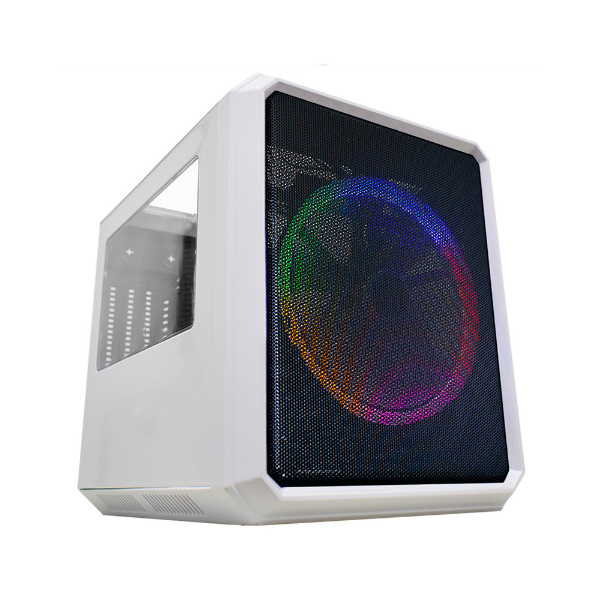 Imagem de Gabinete Gamer Kmex Microcraft Iv Cg-04rc Branco