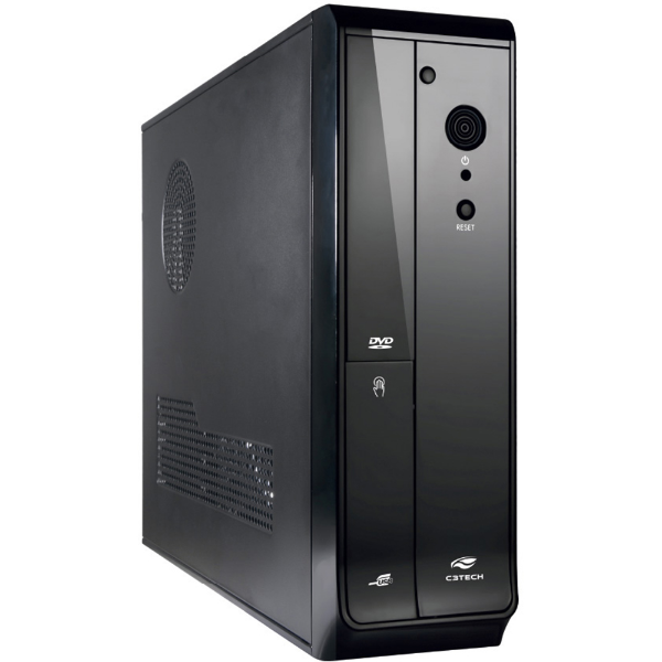 Imagem de Gabinete Desktop C3tech  Dt-110bk C/ Fonte Ps-200sfx 200w Slim - Dt-110bk