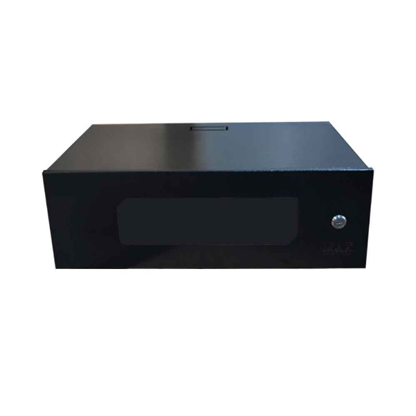 Imagem de Mini Rack Max Eletron 19 Pol 3u X 350mm Acrilico Preto C/ 02 Chaves - 4040 - Max Eletron