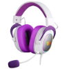 Imagem de HEADSET GAMER REDRAGON ZEUS USB BRANCO C/ ROXO RGB - H510WP-RGB