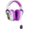 Imagem de HEADSET GAMER REDRAGON ZEUS USB BRANCO C/ ROXO RGB - H510WP-RGB