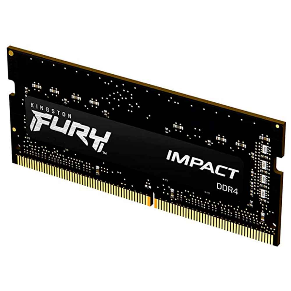 Imagem de Memoria Kingston Fury Impact 16gb Ddr4 3200mhz 1.2v Black Notebook - Kf432s20ib/16