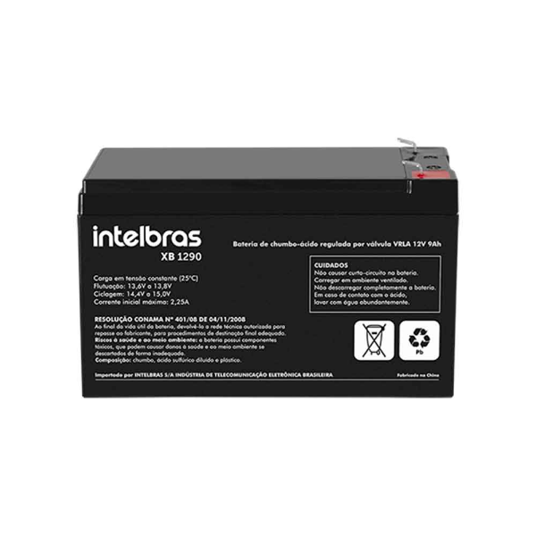 Imagem de Bateria De Chumbo-Acido Intelbras Xb 1290, 12v, 9.0 Ah, Vrla - 4860009