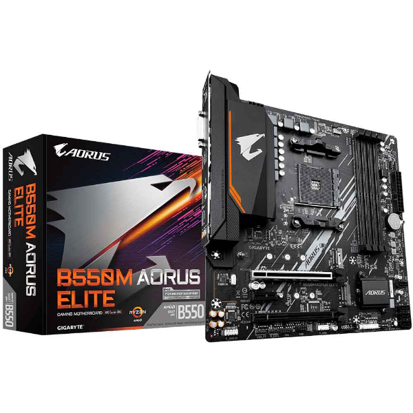 Imagem de Placa Mae Gigabyte B550m Aorus Elite R1.3, Ddr4, Am4, Micro Atx